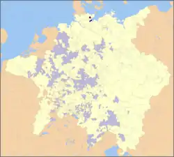 Ubicación de Obispado de Lübeck