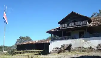 Casona de la Hacienda Santa Rosa en Guanacaste.