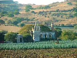 Hacienda agavera en Jalisco.