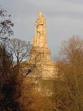 Monumento a Bismarck en Hamburgo, Hamburgo, Alemania.