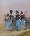 Regimiento de infantería Leichtes 1835-1843.