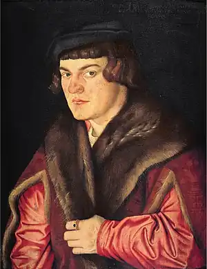 Hans Baldung:  Autorretrato, (1526).