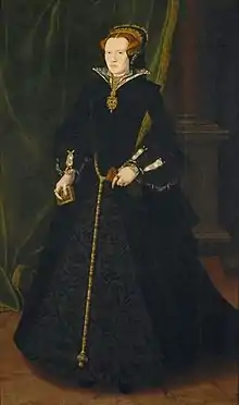 Mary Dudley, Lady Sidney, esposa de Sir Henry Sidney (1550-5).