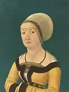 Retrato de una mujer de 34 años, 1516-1517, Museo de Arte de Basilea.