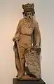 Der Koenig von Boehmen (El rey de Bohemia), de Hans Multscher. Ulm. Arenisca, 1427-33.