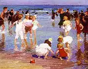 Edward Henry Potthast Happy Days, óleo sobre tabla, c. 1910 – 1920