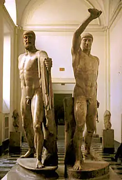 Harmodio y Aristogitón (los tiranicidas), copia romana de la obra de Critio y Nesiotes.