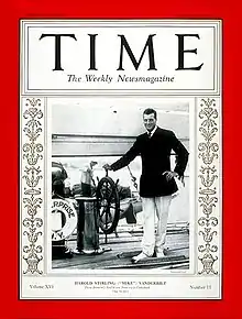 Harold Vanderbilt. Empresario ferrocarrilero y del té. 6 veces campeón de la Copa del Rey de regatas. Creador del sistema de puntajes que convirtió el contract bridge en preferido al Auction Bridge. En 1928 donó la Copa Vanderbilt, trofeo muy importante en EE. UU. hasta el día de hoy, que ganó él mismo 2 veces.