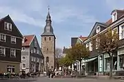 El campanario en la calle