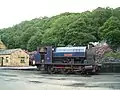 Bagnall Núm. 2682 'Princess' stabled en Haverthwaite estación.