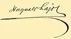 Firma de Lajos Haynald