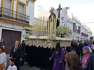 Hdad. Santo Entierro. Palio Virgen Encarnación