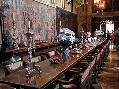 Comedor del castillo Hearst