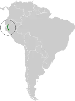 Distribución de Heliangelus micraster