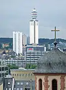 Desaparecida Torre Henninger de Frankfurt (1961), mirador en un silo