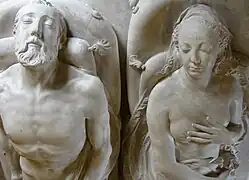 Orantes del Monumento funerario de Enrique II de Francia y Catalina de Médicis (Basilica de Saint Denis).