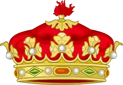 Corona heráldica de Grande español.