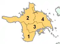 Municipios del condado de Hiiu