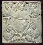 Relieve en marfil de Arte hiberno-sajón(?), siglo VIII.