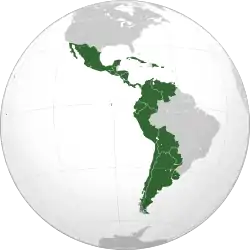 Ubicación de Hispanoamérica