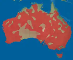 Distribución del Poliocephalus poliocephalus