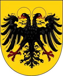 Reichsadler y escudo 1433-1806.