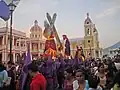 Procesión del Martes Santo de la Plaza de la Independencia en Granada