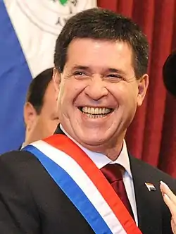 Paraguay ParaguayHoracio Cartes2013–2018