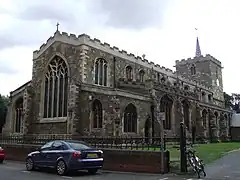 Iglesia de Santa María (1859-1861), Horncastle, Lincolnshire, Ewan Christian gave the church a major restoration in and rebuilt the chancel, its east window, pictured left, was modelled on that at Haltham Church in Lincolnshire