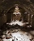 Interior de la cámara de un horno moruno en la localidad andaluza de Nijar (Almería).