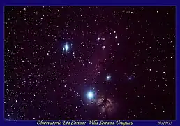 Nebulosas de la Cabeza del Caballo y de la Llama.