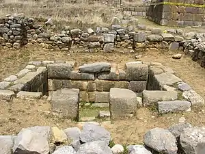 Fuente inca en Huánuco Pampa