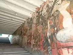 Mural en la Catedral de Huejutla.