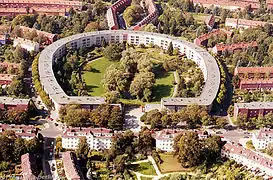 El Hufeisensiedlung en Berlín.