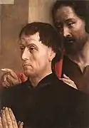 Hugo van der Goes, San Juan Bautista con donante