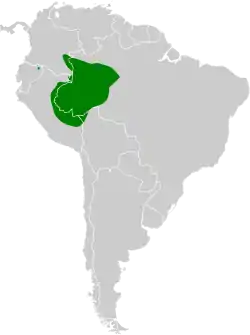 Distribución geográfica del trepatroncos de Stresemann.