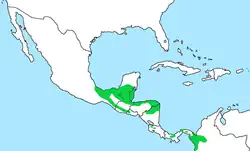 Distribución de Hylomanes momotula