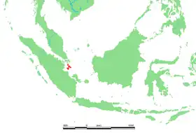 Localización de las islas Lingga