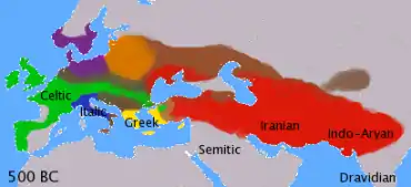 Indoeuropeos en el1.er milenio  a. C.