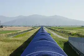 Vista del brazo norte de 3 km de longitud de Virgo.