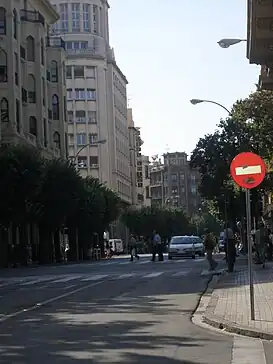 Vista de la avenida de San Ignacio del II Ensanche