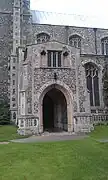 El parvis en la iglesia parroquial de Martham, Norfolk.