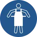 M026 – Use un delantal de seguridad