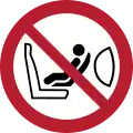 P074 – Instalaciones de asientos infantiles prohibidas