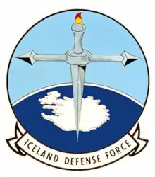 Emblema de las Fuerzas de Defensa de Islandia.