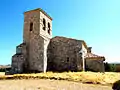 Iglesia de San Román de Tablada de Villadiego. Fachada oeste y torre.