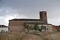 Vista desde el Norte de la Iglesia de San Andrés Apóstol en Villavega de Castrillo (Palencia, Castilla y León).