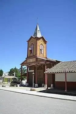 Iglesia de Alhué, la comuna menos poblada de la Región Metropolitana.