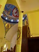 Cúpula sobre el altar.