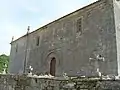 Cruces del viacrucis de la iglesia de San Martiño de Pazó, Galicia.